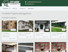 Tablet Screenshot of citiwideproperty.com